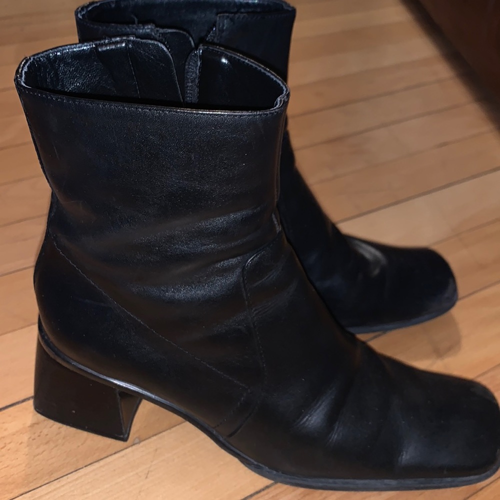 Leather Black Boots
